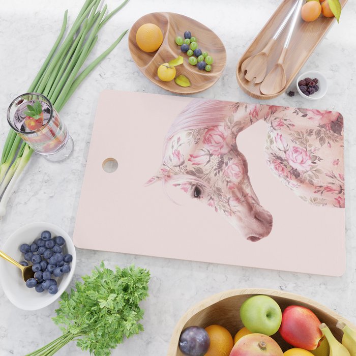 FLORAL HORSE Cutting Board Gallery Image 2