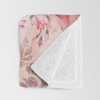 FLORAL HORSE Throw Blanket Gallery Image 3