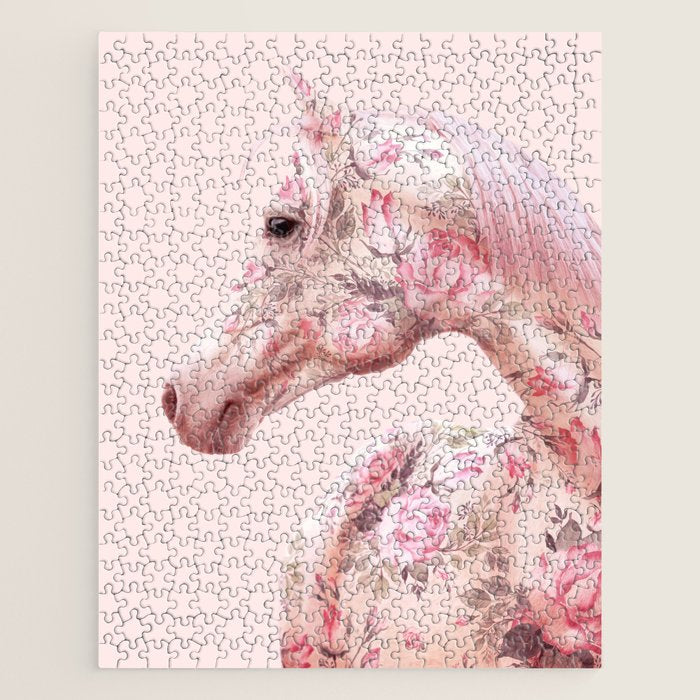 FLORAL HORSE Jigsaw Puzzle Gallery Image 1
