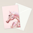 FLORAL HORSE Stationery Card Gallery Image 2