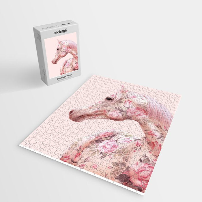 FLORAL HORSE Jigsaw Puzzle Gallery Image 2