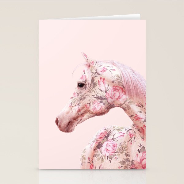 FLORAL HORSE Stationery Card Gallery Image 2