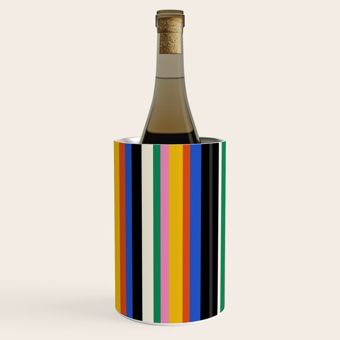 Classic Stripes XIII - Bold Retro Wine Chiller Gallery Image 1