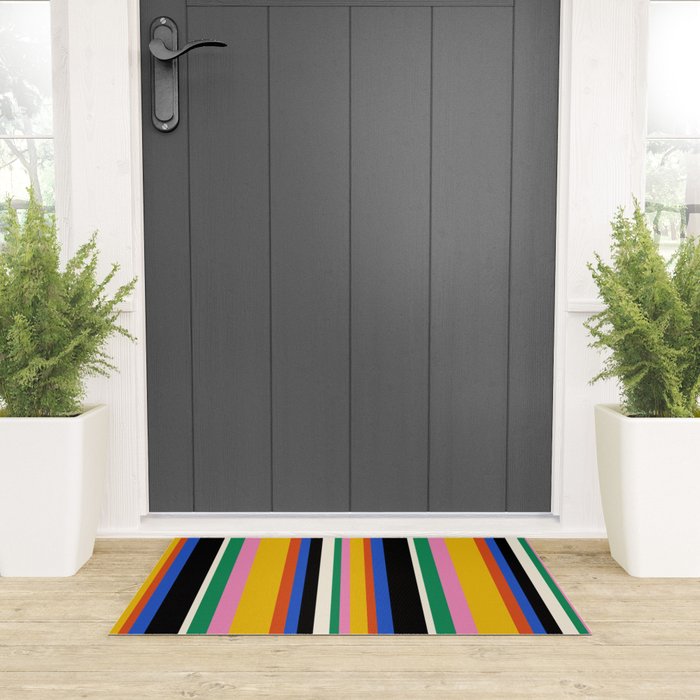 Classic Stripes XIII - Bold Retro Welcome Mat Gallery Image 3