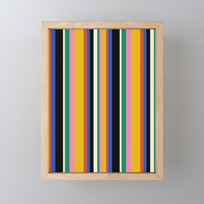 Classic Stripes XIII - Bold Retro Mini Art Print Gallery Image 1