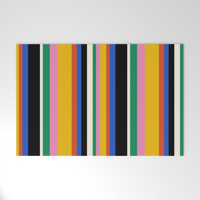 Classic Stripes XIII - Bold Retro Welcome Mat Gallery Image 1