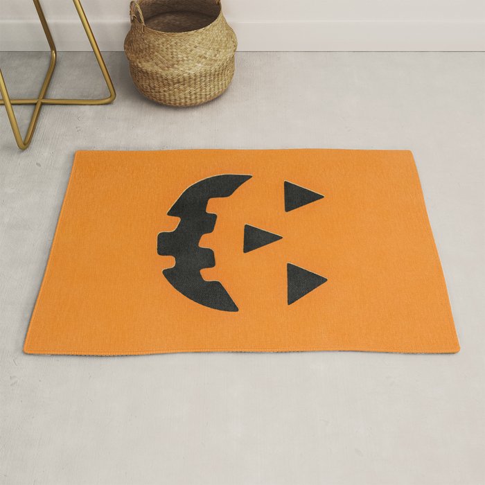 Pumpkin Face Rug Gallery Image 1