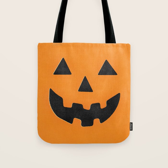 Pumpkin Face Tote Bag Gallery Image 1