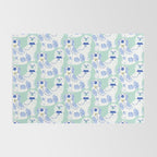 Staffordshire Dogs in Teal and Blue Rug Gallery Image 2