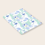 Staffordshire Dogs in Teal and Blue Notebook Gallery Image 2