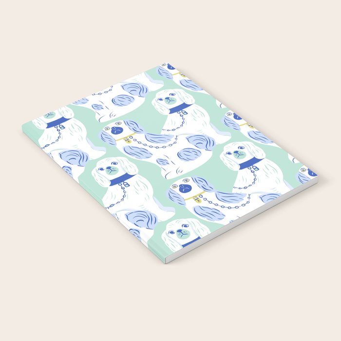 Staffordshire Dogs in Teal and Blue Notebook Gallery Image 2