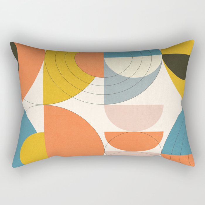 Roud Flow No. 7 Rectangular Pillow Gallery Image 1