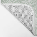 Mandala, Yoga Love, Sage Green, Boho Print Bath Mat Gallery Image 2
