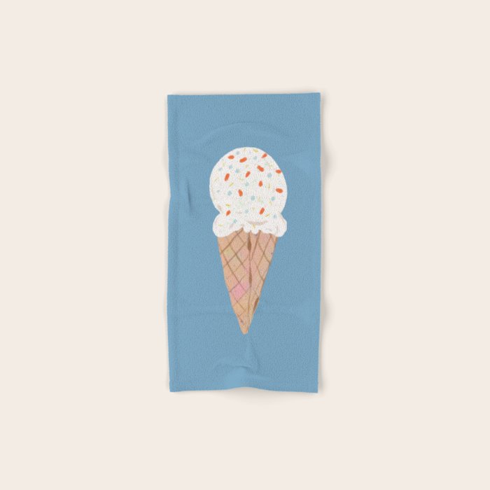 Sprinkle Ice Cream Pattern Bath Towel Gallery Image 1