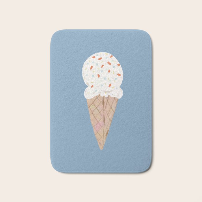 Sprinkle Ice Cream Pattern Bath Mat Gallery Image 1