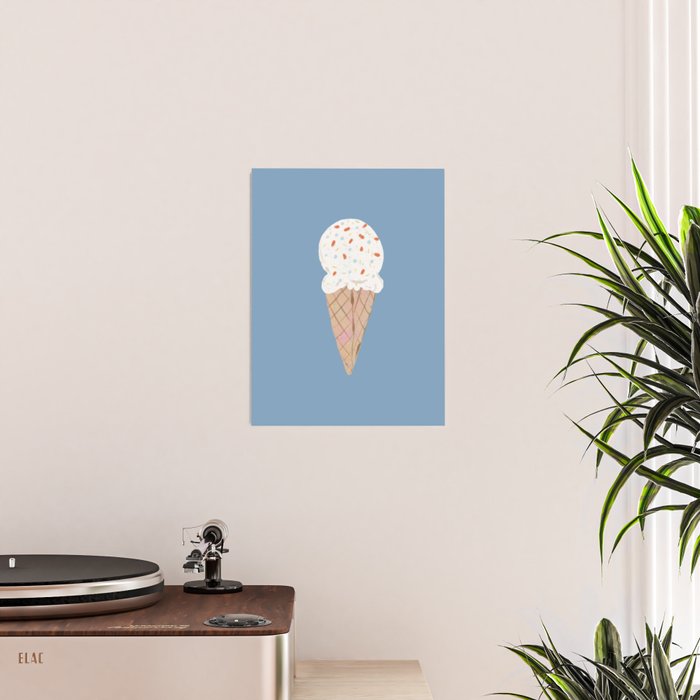 Sprinkle Ice Cream Pattern Poster Gallery Image 2