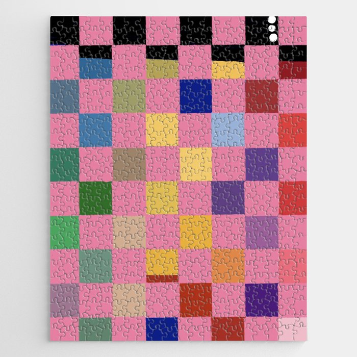 Pink squares Jigsaw Puzzle Gallery Image 1