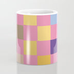 Pink squares Coffee Mug Gallery Image 4