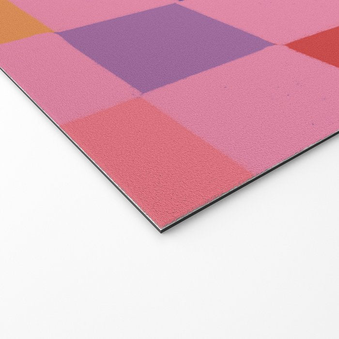 Pink squares Welcome Mat Gallery Image 2