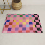 Pink squares Rug Gallery Image 1
