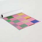 Pink squares Yoga Mat Gallery Image 2