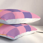 Pink squares Pillow Sham Gallery Image 3