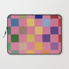 Pink squares Laptop Sleeve Gallery Image 1