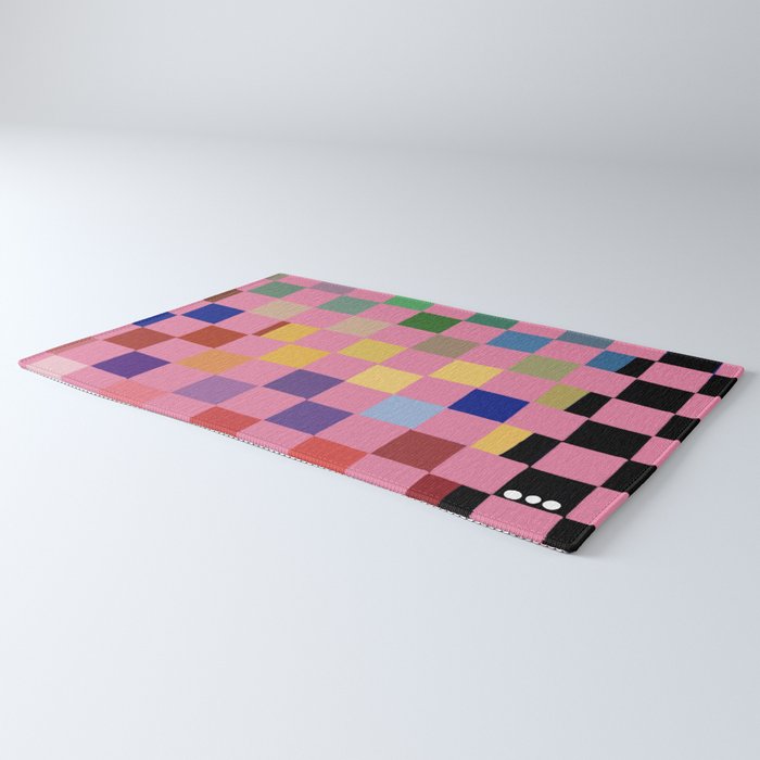 Pink squares Rug Gallery Image 3