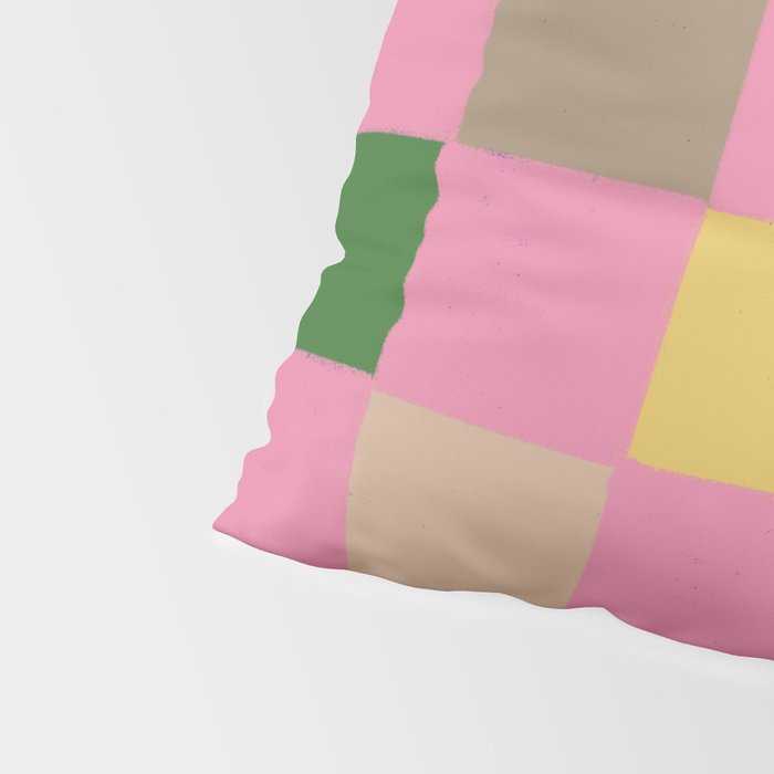 Pink squares Pillow Sham Gallery Image 4