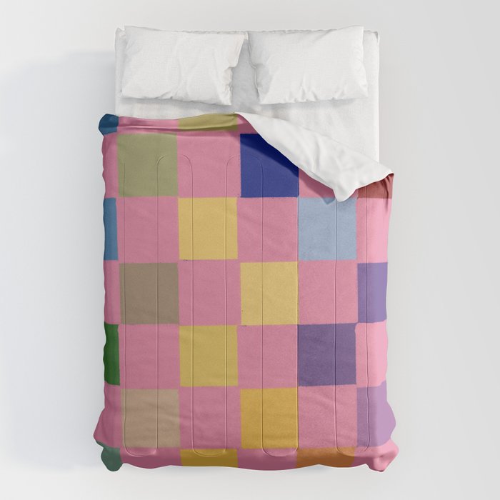Pink squares Comforter Gallery Image 6