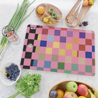 Pink squares Cutting Board Gallery Image 2