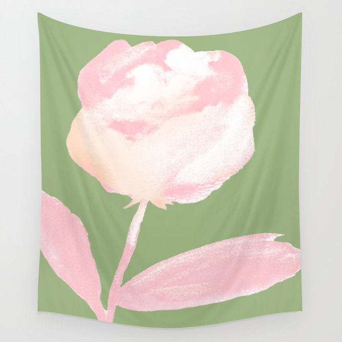 Rose Painting - Beauté  Wall Tapestry Gallery Image 4