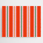 Bold Stripes Orange Pink Green Jigsaw Puzzle Gallery Image 1