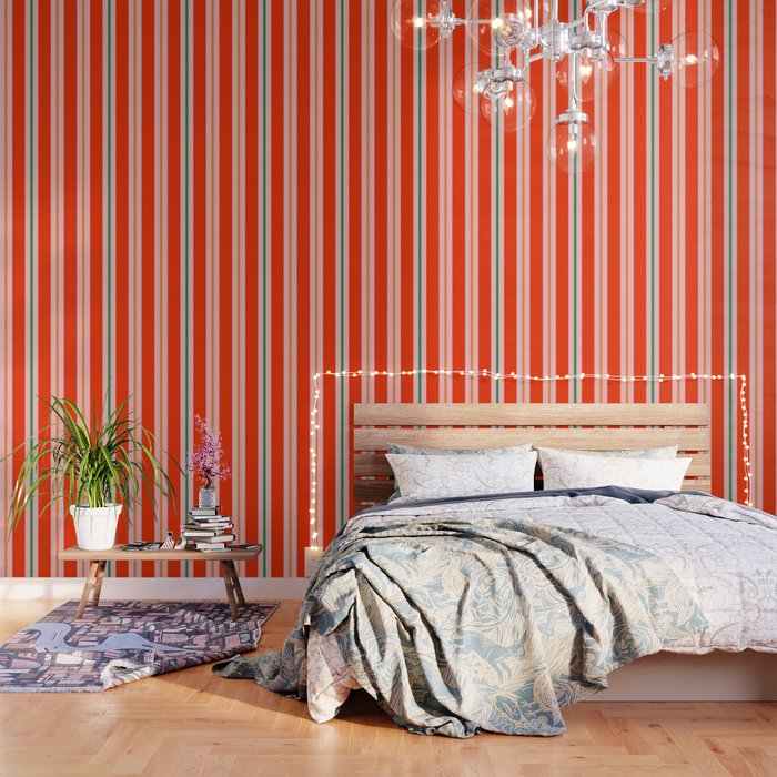 Bold Stripes Orange Pink Green Wallpaper Gallery Image 3