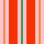 Bold Stripes Orange Pink Green Coffee Mug Gallery Image 2