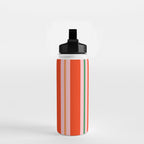 Bold Stripes Orange Pink Green Water Bottle Gallery Image 2