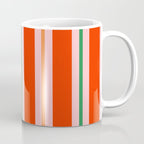 Bold Stripes Orange Pink Green Coffee Mug Gallery Image 1