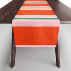 Bold Stripes Orange Pink Green Table Runner Gallery Image 1