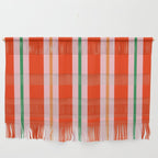 Bold Stripes Orange Pink Green Wall Hanging Gallery Image 1