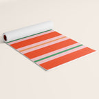 Bold Stripes Orange Pink Green Yoga Mat Gallery Image 2