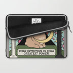 The High Priestess Bunny Tarot Card Laptop Sleeve Gallery Image 2