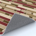 Modern Tabs in Brown, Burgundy and Tan Rug Gallery Image 4