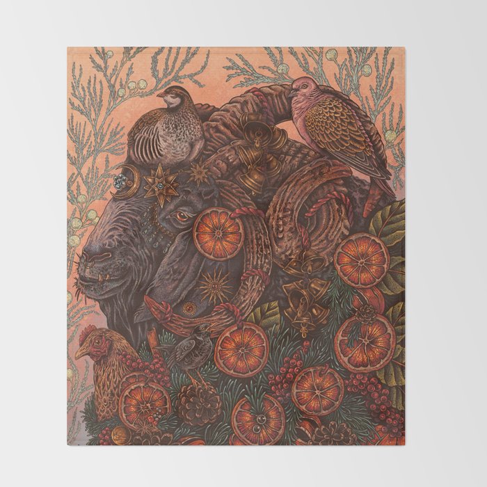 Krampus 2024 Throw Blanket Gallery Image 2