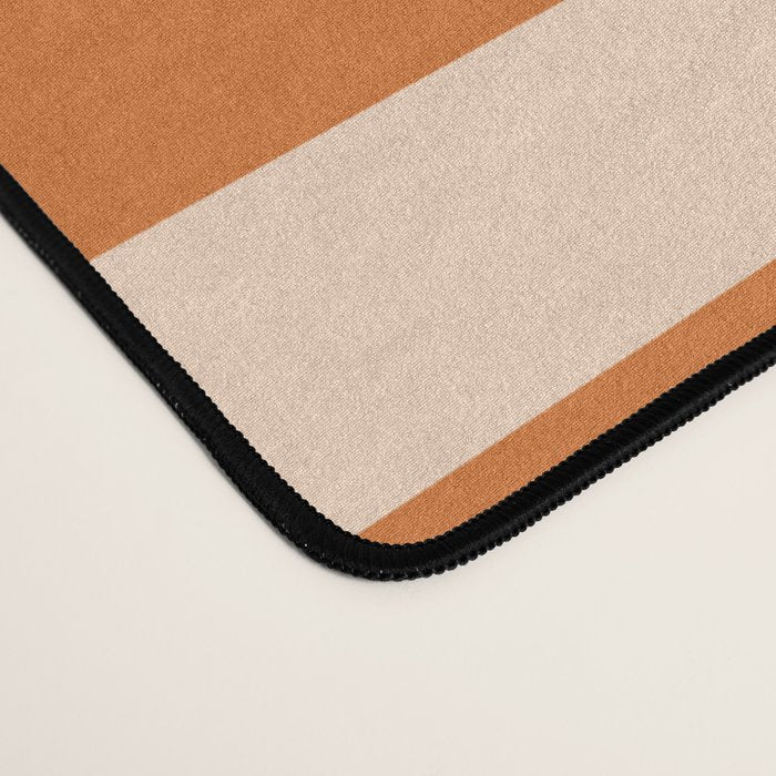 Mixed Stripe Pattern in Orange and Pink Desk Mat Gallery Image 4