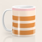 Mixed Stripe Pattern in Orange and Pink Coffee Mug Gallery Image 3