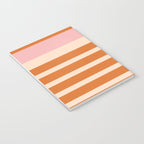 Mixed Stripe Pattern in Orange and Pink Notebook Gallery Image 3