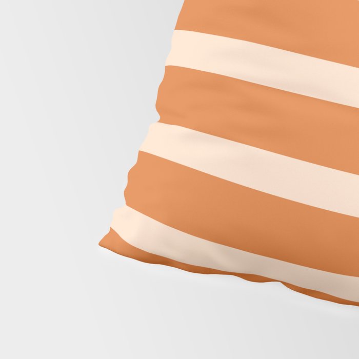 Mixed Stripe Pattern in Orange and Pink Pillow Sham Gallery Image 4
