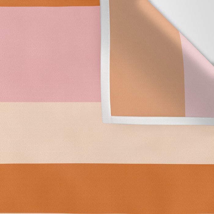 Mixed Stripe Pattern in Orange and Pink Wall Tapestry Gallery Image 3