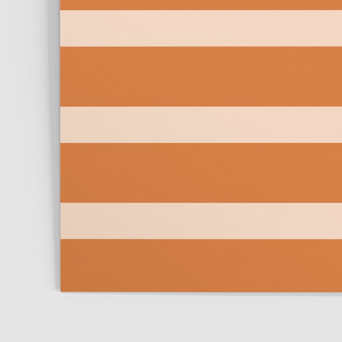 Mixed Stripe Pattern in Orange and Pink Poster Gallery Image 3