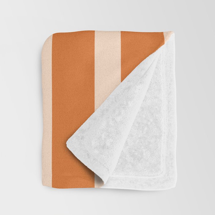 Mixed Stripe Pattern in Orange and Pink Throw Blanket Gallery Image 3